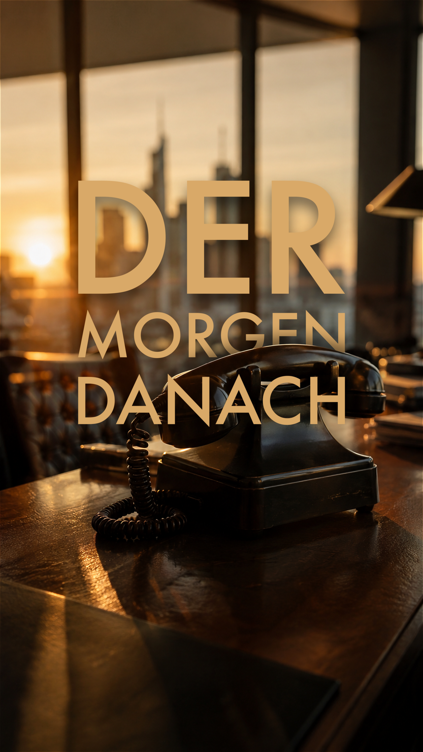 Ein Mann im Anzug steht mit dem Rücken zum Betrachter vor einer Glasfront und blickt auf die Skyline, mit dem Titel 3-5 Jahre zu spät